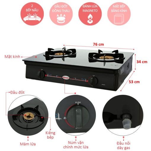 BẾP GAS RINNAI RV-8711(GL-SP) - 3