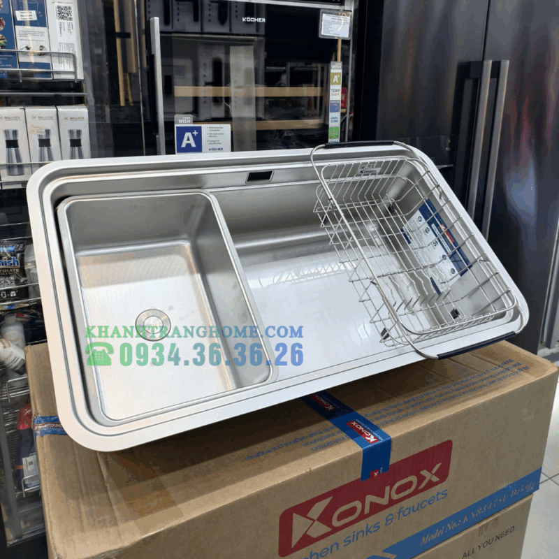 Chậu rửa bát KONOX KN8347SU DEKOR - 59 Chậu rửa bát KONOX KN8347SU DEKOR