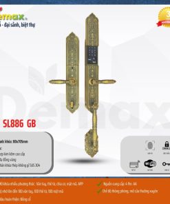 Khóa cửa đại sảnh DEMAX SL886 GB tiêu chuẩn Đức - 17