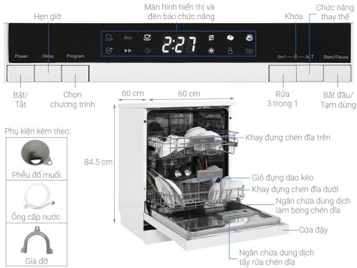 MÁY RỬA CHÉN GALANZ GR12362T - 3