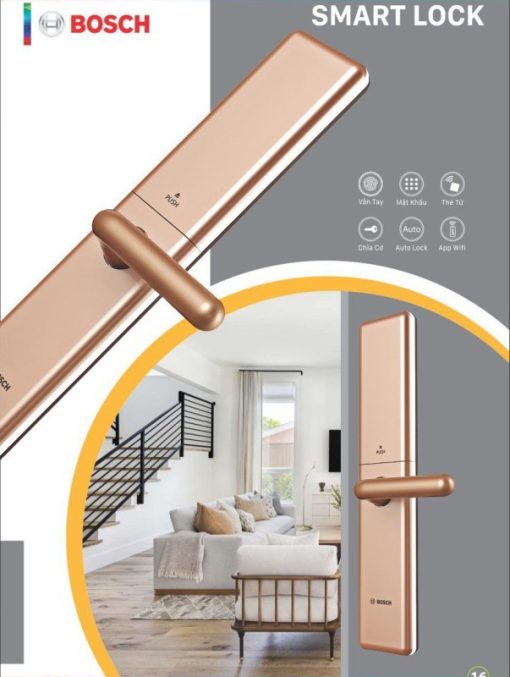 Khóa cửa vân tay Bosch ID80 GOLD - 3