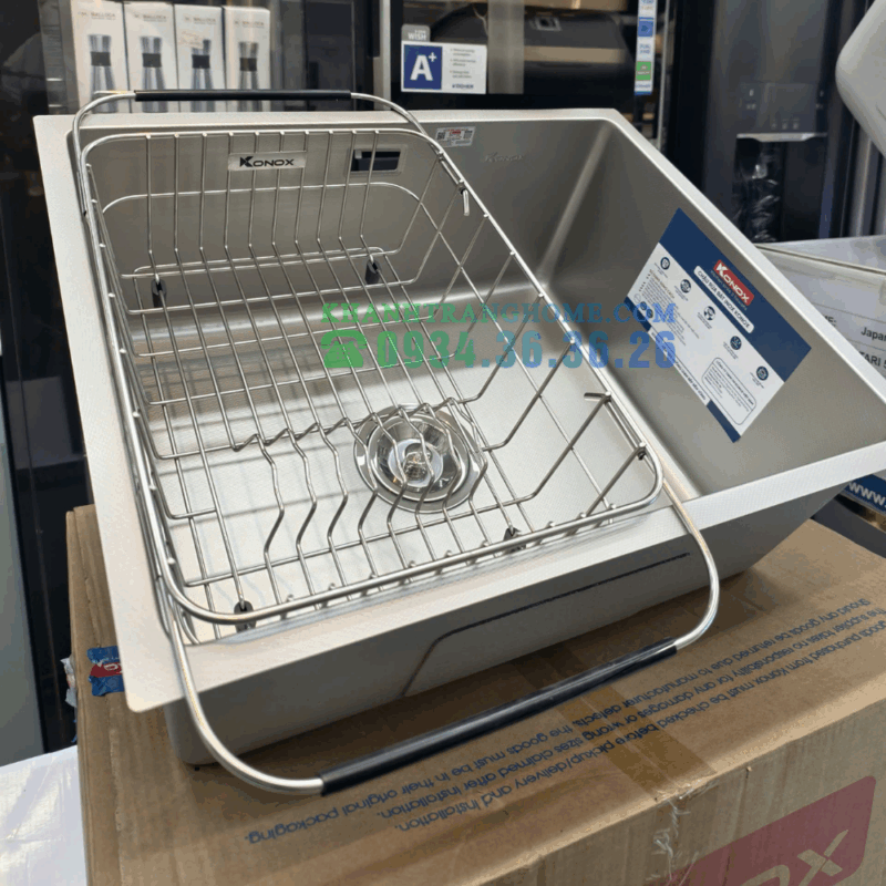 Chậu rửa bát KONOX KN5444SU DEKOR - 57 Chậu rửa bát KONOX KN5444SU DEKOR