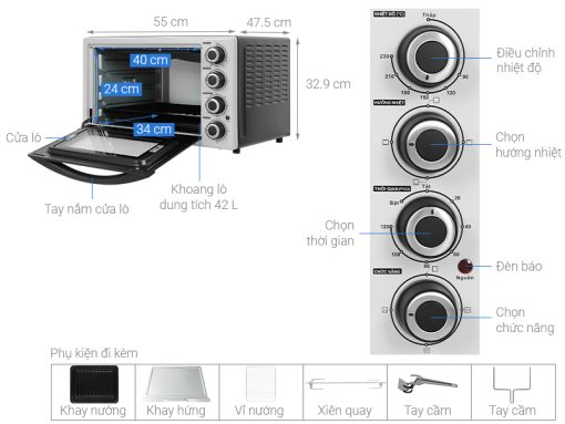 LÒ NƯỚNG GALANZ KWS2042LQ-H8UK - 3