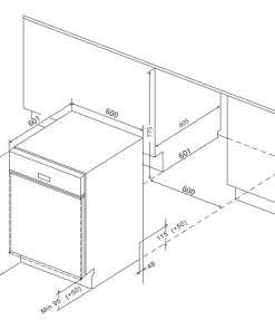 MÁY RỬA CHÉN GIOVANI GDW-127635SS - 4 GIOVANI GDW-127635SS