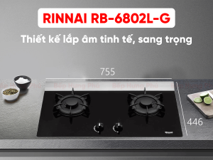 Bếp gas âm Rinnai RB-6802L-G - 5
