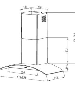 Máy hút mùi Rinnai RH-C109-GC - 6 Máy hút mùi Rinnai RH-C109-GC - 5