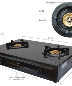 BẾP GAS DƯƠNG RINNAI RV-970(GL) - 10 BẾP GAS DƯƠNG RINNAI RV-970(GL) - 9