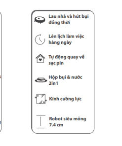 Robot Hút Bụi Lau Nhà Hubert HB-D68 (SERIE 2) - 7