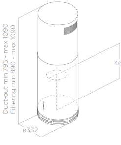 Máy hút mùi đảo Elica ZENITH IX/A/33 40115254A - 9