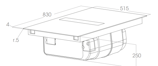 Bếp từ kết hợp máy hút mùi Elica NIKOLATESLA FIT XL BL/A/83 PRF0179476 - 3