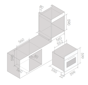 LÒ NƯỚNG VÀ VI SÓNG ELICA VIRTUS MULTI 60 TFT BL PRF0191770 - 13