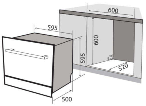 Máy Rửa Chén 10 Bộ KAFF KF - BIV810S - 3