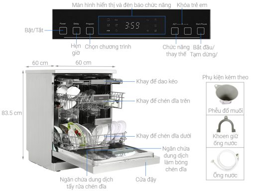 MÁY RỬA CHÉN ĐỘC LẬP GALANZ W60C3A401MQ1 - 3