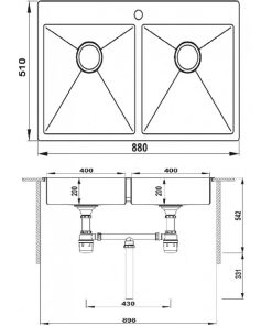 BỘ CHẬU BẾP HAFELE 567.20.577 - 10 BỘ CHẬU BẾP HAFELE 567.20.577 - 9