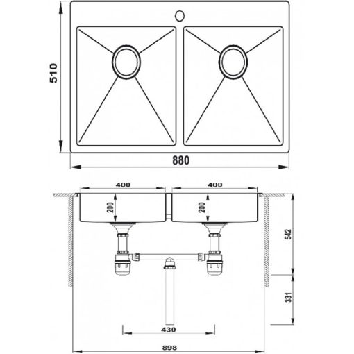 BỘ CHẬU BẾP HAFELE 567.20.577 - 3
