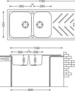 CHẬU RỬA CHÉN CARYSIL BEC2-03/NERA (ĐEN) - 6 CARYSIL BEC2-03/NERA