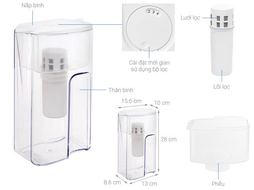 BÌNH LỌC NƯỚC CẦM TAY CLEANSUI EJ103 - 3