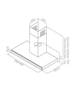 Máy hút mùi áp tường Elica JOY BLIX/A/60 PRF0104625A - 9