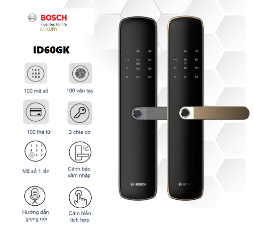 Khóa Cửa Vân Tay BOSCH ID60GK - 1