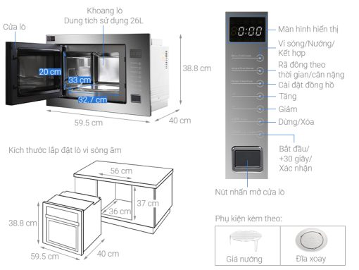 LÒ VI SÓNG CAO CẤP JUNGER TK-90