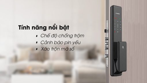 Khóa cửa vân tay BOSCH FU 750BK - 9