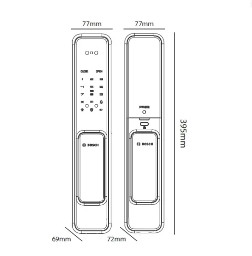Khóa điện tử BOSCH EL 600F EU - 3