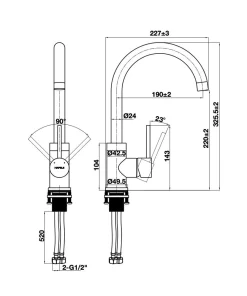 GÓI CHẬU VÒI BẾP ESSENCE 5 HAFELE 577.25.429 - 16 GÓI CHẬU VÒI BẾP ESSENCE 5 HAFELE 577.25.429 - 15