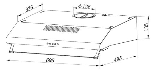 MÁY HÚT MÙI SEVILLA SV-S70B