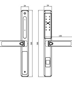 KHÓA VÂN TAY KASSLER KL-599 LX GRAY - 6 KL-599 LX GRAY
