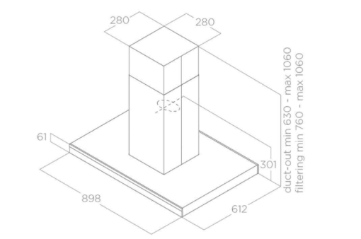 Máy hút mùi đảo Elica ADÉLE IS BLIX/A/90X60 PRF0167313 - 3