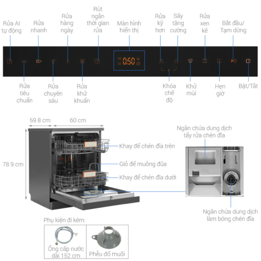 MÁY RỬA BÁT JUNGER DWJ-143 - 3