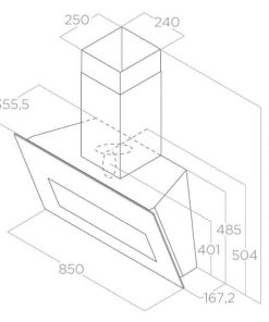 Máy hút mùi Elica BLOOM GR/A/85 PRF0164462 - 10 Máy hút mùi Elica BLOOM GR/A/85 PRF0164462 - 9