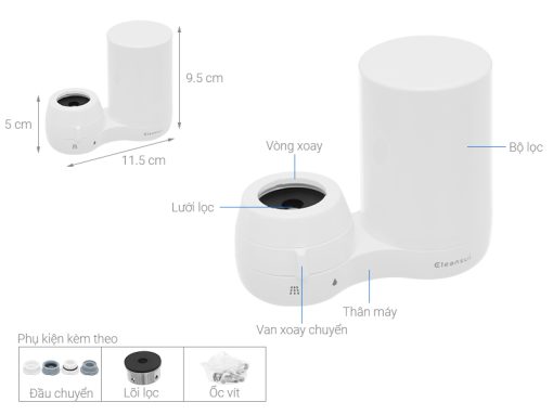 THIẾT BỊ LỌC NƯỚC TẠI VÒI CLEANSUI EF401 - 3