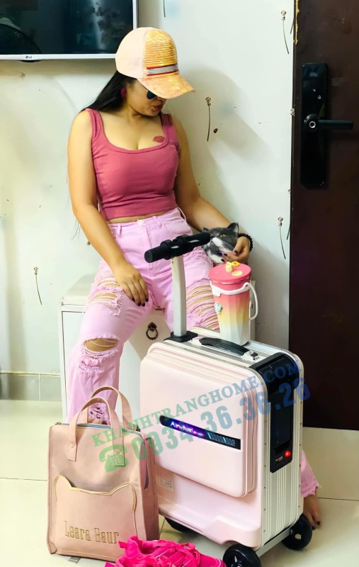 VALI ĐIỆN AIRWHEEL SE3 MINI T MÀU HỒNG - 247 VALI ĐIỆN AIRWHEEL SE3 MINI T MÀU HỒNG - 246