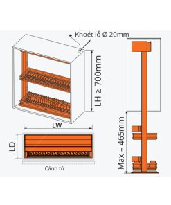 GIÁ BÁT ĐĨA NÂNG HẠ GARIS GL06.8XT - 10 GIÁ BÁT ĐĨA NÂNG HẠ GARIS GL06.8XT - 9