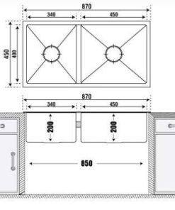 CHẬU RỬA CHÉN CARYSIL PNI2-8745/BLACK - 6 CARYSIL PNI2-8745/BLACK
