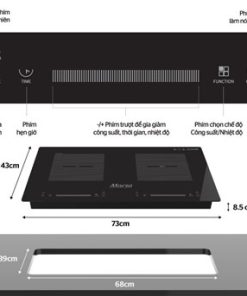 BẾP ĐÔI ĐIỆN TỪ HỒNG NGOẠI SUNHOUSE MAMA MMB888EI