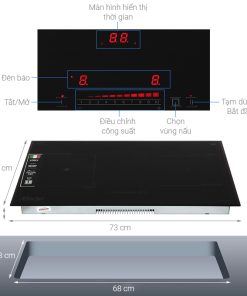 BẾP ĐÔI ĐIỆN TỪ HỒNG NGOẠI SUNHOUSE MMB9986