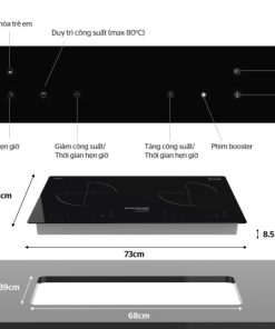 BẾP ĐÔI ĐIỆN TỪ SUNHOUSE MAMA MMB 03I - 5 BẾP ĐÔI ĐIỆN TỪ SUNHOUSE MAMA MMB 03I
