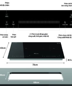 BẾP ĐÔI ĐIỆN TỪ SUNHOUSE MMB9301 - 4 BẾP ĐÔI ĐIỆN TỪ SUNHOUSE MMB9301