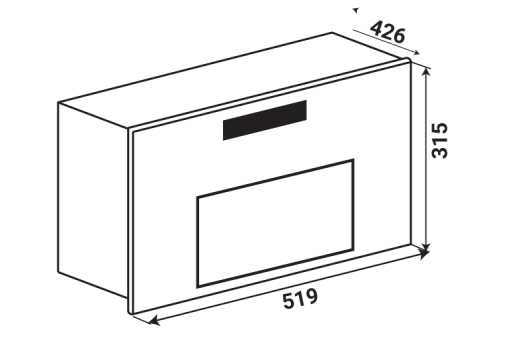 LÒ VI SÓNG ĐỂ BÀN KAFF KF EM036ALMB