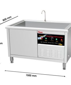 Máy rửa bát công nghiệp Texgio TGU 1500SS US - 4 MÁY RỬA BÁT CÔNG NGHIỆP TEXGIO TGU 1500SS US