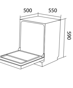 Máy rửa bát độc lập Dmestik ES10 01 - 4 MÁY RỬA BÁT ĐỘC LẬP DMESTIK ES10 01