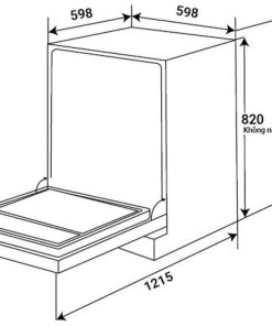 MÁY RỬA CHÉN BÁN ÂM ĐỘC LẬP KAFF KF CARYA1FS