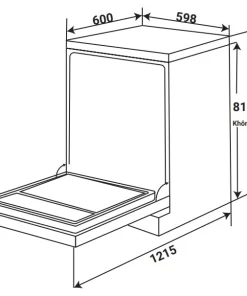 MÁY RỬA CHÉN ĐỘC LẬP KAFF KF BHMI815Y - 4 MÁY RỬA CHÉN ĐỘC LẬP KAFF KF BHMI815Y