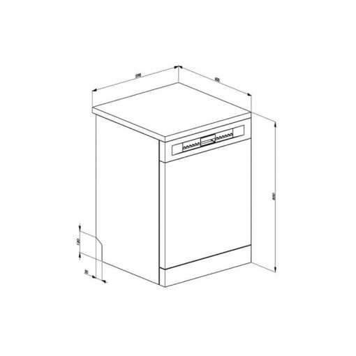 MÁY RỬA CHÉN ĐỘC LẬP SMEG LVS222XIN 536 24 563