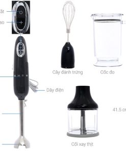 MÁY XAY CẦM TAY SMEG HBF02BLEU 535 43 611