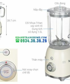 Máy xay sinh tố SMEG BLF01CREU 535 43 635 - 4 MÁY XAY SINH TỐ SMEG BLF01CREU 535 43 635