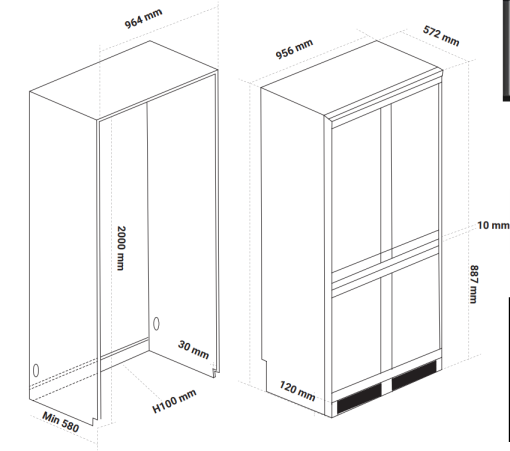 TỦ LẠNH ÂM TOÀN PHẦN KAFF KF BI540W LUXURY