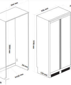 TỦ LẠNH ÂM TOÀN PHẦN KAFF KF BI555W LUXURY